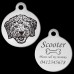 Spoodle Engraved 31mm Large Round Pet Dog ID Tag